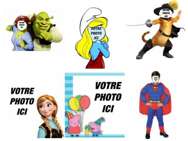 Photomontages  pour Enfants et bébés 