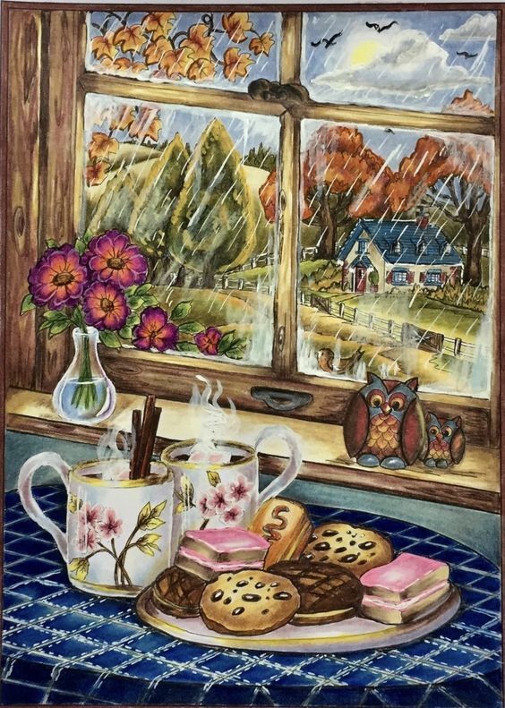  (¬▂¬) ICI petit déjeuner devant la fenêtre (pluie)