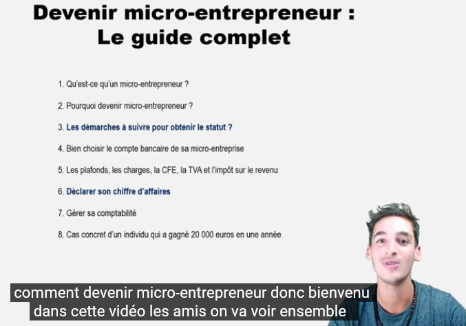 (¬ ¬) Astuces/conseils DEVENIR MICRO-ENTREPRENEUR